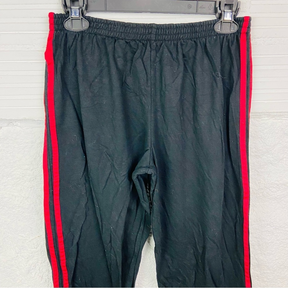 Blue star clothing company lounge Black Pants with Red Stripes size large - Picture 4 of 8
